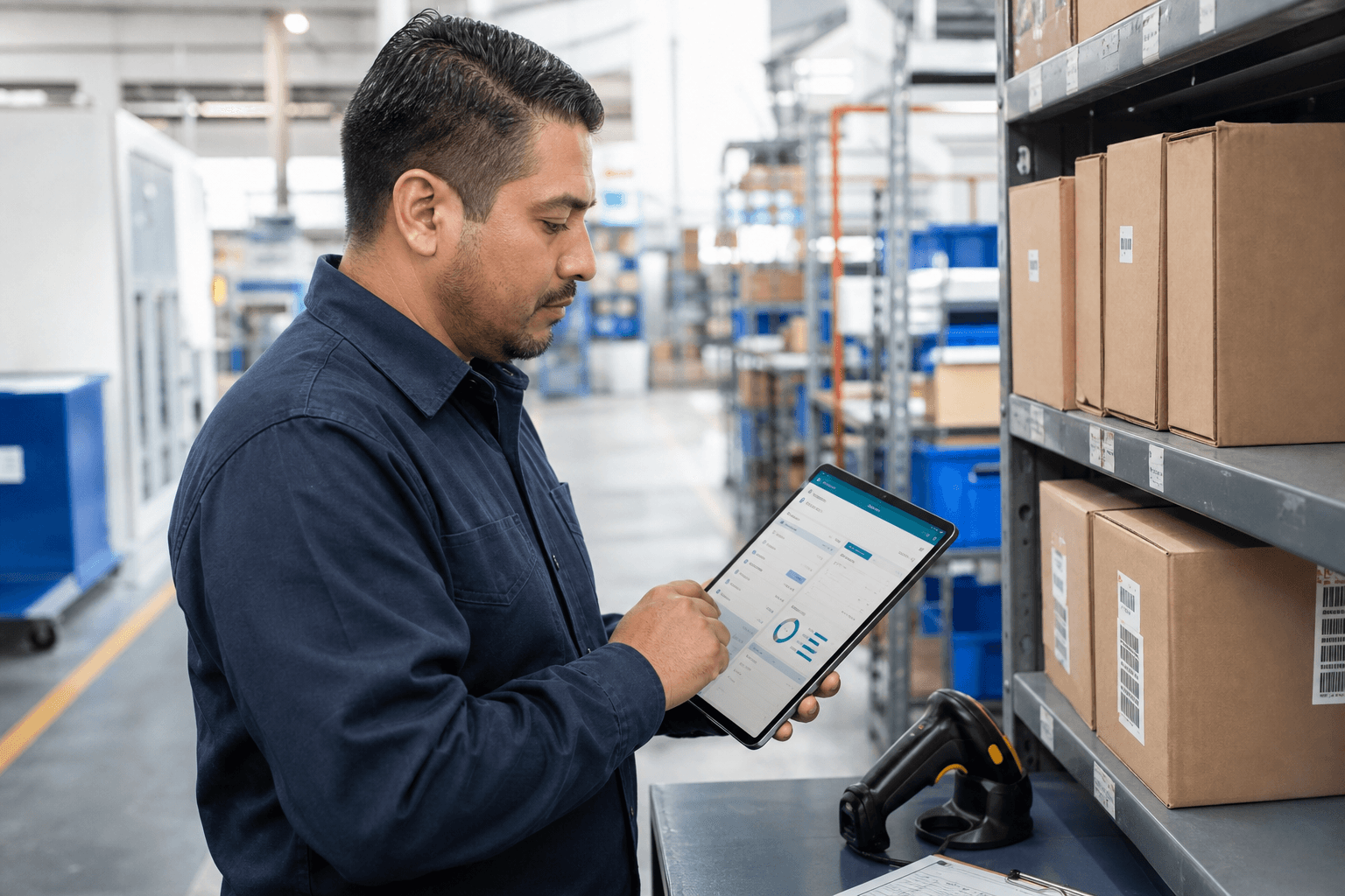 Herramienta interna utilizada por un equipo desde una tableta